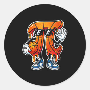 Adesivo Seis sete 67 véi 6 7 dia feliz basquete