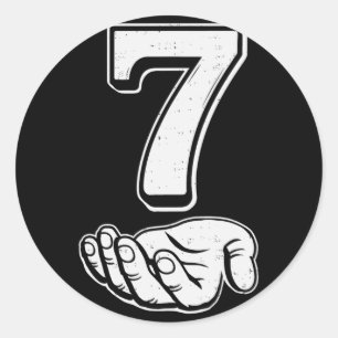 Adesivo Seis Sete 6 7 Meme Geração Alpha Gíria 6 7 Mãos Ca
