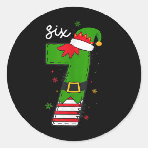 Adesivo Seis Sete 6 7 Meme Papai Noel Natal Número 67 