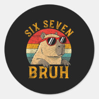 Seis Sete Bruh 67 Meme Engraçado Capivara Viral Se