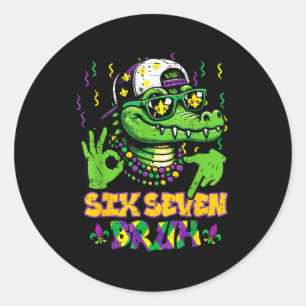 Adesivo Seis Sete Bruh Jacaré 6