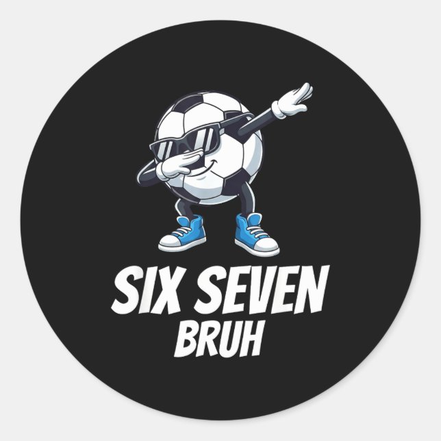 Adesivo Seis Sete Bruh Rotação Cerebral Geração Alpha Dabb (Frente)