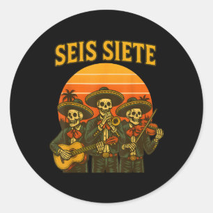 Adesivo Seis Sete Funny 67 Meme Mexicano Los Muertos Calav