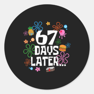 Adesivo Seis Sete Meme 67 Dias De Escola Depois Piada Ensi