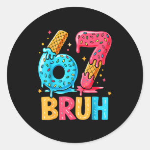 Adesivo Seis Sete Sorvete Drip Legal Meme 67 Bruh Engraçad