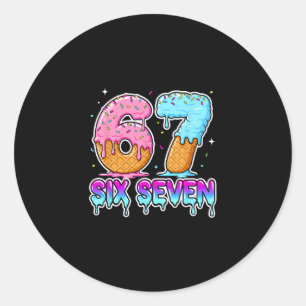 Adesivo Seis Sete Sorvete Drip Meme Legal 67 Divertido Ger
