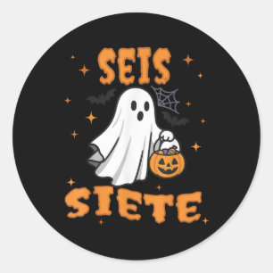 Adesivo Seis Siete Espanhol Halloween 67 Meninos Crianças