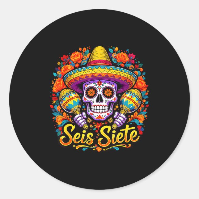 Adesivo Seis Siete Spanish Humor Clroom Teaching Laugh Esp (Frente)