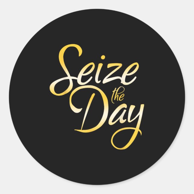 Adesivo Seize The Day  (Frente)