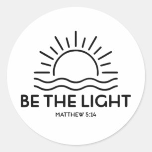 Adesivo Seja A Bíblia Light Matthew 5:14