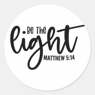 Adesivo Seja a Luz Mateus 5:14
