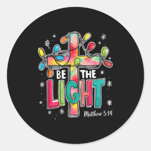 Adesivo Seja A Luz Natal Mateus 5_14 Fé Cristã