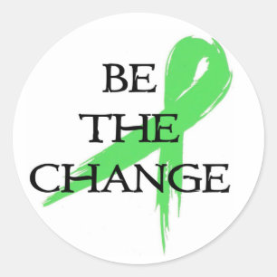 Adesivo Seja a mudança - Mês de consciência da saúde menta