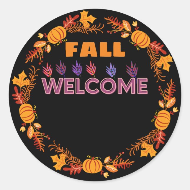 Adesivo Seja bem-vindo (Frente)