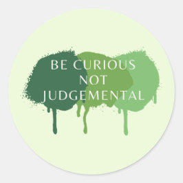 Adesivo Seja Curioso, Não Faça Uma Citação Judaica