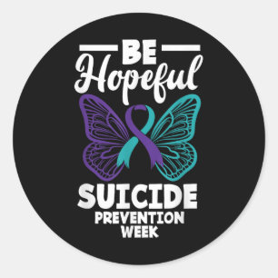 Adesivo Seja Esperançoso Que A Semana Da Prevenção Do Suic