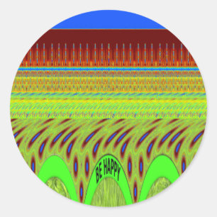 Adesivo Seja feliz Bolinhas Colorida Motif Gift