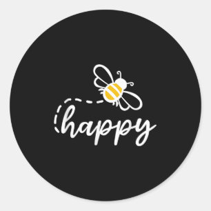 Adesivo Seja Feliz Seja gentil - Abelhe Feliz, Inspirador,