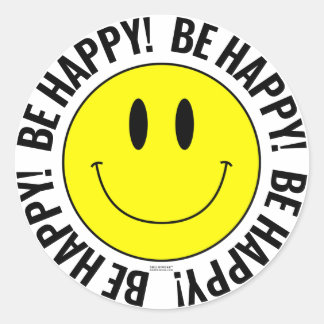 Adesivo Seja feliz! Smilie Sticker