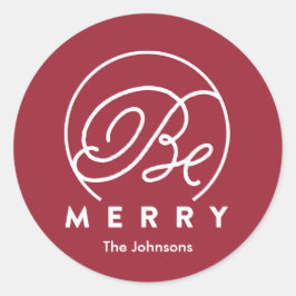 Adesivo Seja Feliz | Vinheta de férias