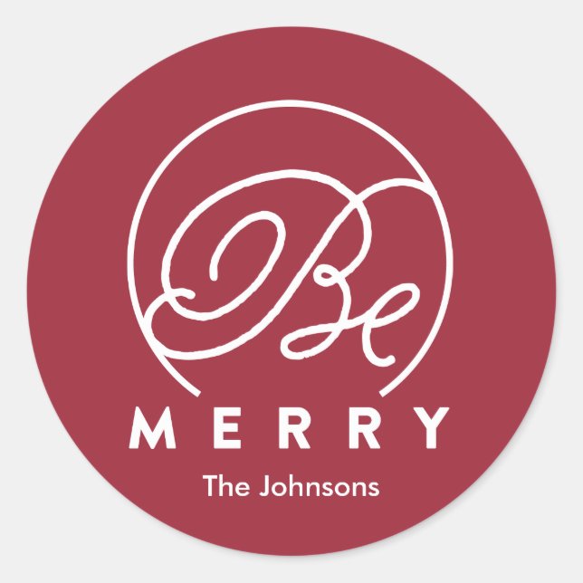 Adesivo Seja Feliz | Vinheta de férias (Frente)