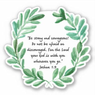 Adesivo seja forte e corajoso