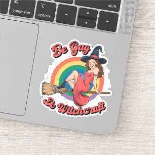 Adesivo Seja Gay Faça Bruxaria Orgulho Gay Bruxas Hallowee