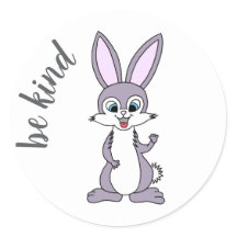 "Seja gentil" Bunny Sticker