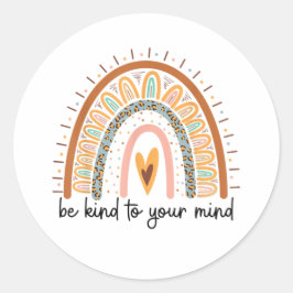 Adesivo Seja gentil com suas questões de saúde mental