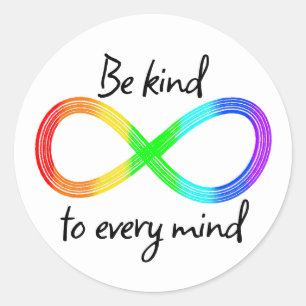 Adesivo Seja gentil com todas as mentes - Aceitação do Aut