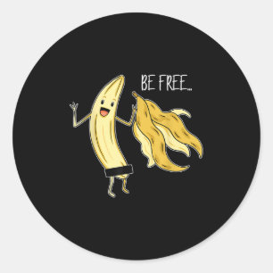 Adesivo Seja grátis, Fruta Gráfica De Banana Livre Liberda