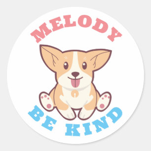 Adesivo Seja Kind Corgi