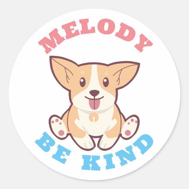 Adesivo Seja Kind Corgi (Frente)