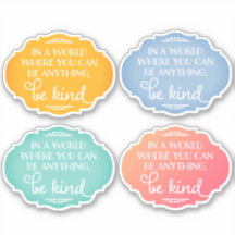 Seja Kind Sticker - Cores Associadas