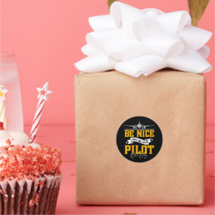 Adesivo Seja Legal, Eu Posso Ser Seu Piloto Um Dia Engraça