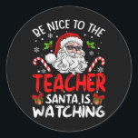 Adesivo Seja Legal Para Os Papais noeis De Professores Ass<br><div class="desc">Seja Legal Para Os Papais noeis De Professores Ver O Feliz Natal</div>