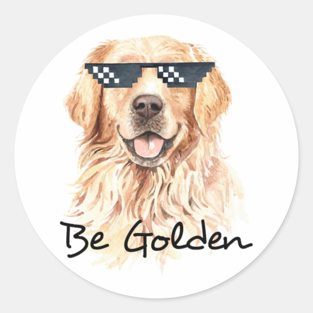 Adesivo Seja Ouro Retriever (Frente)