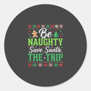 Adesivo Seja Travesso Salve Papai Noel SVG Natal Divertido