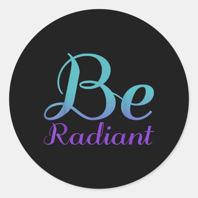 Adesivo Seja um Design de Prevenção Radiante (Frente)