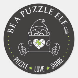 Adesivo Seja um Elfo de Puzzle – PUZZLE. AMOR. COMPARTILHE