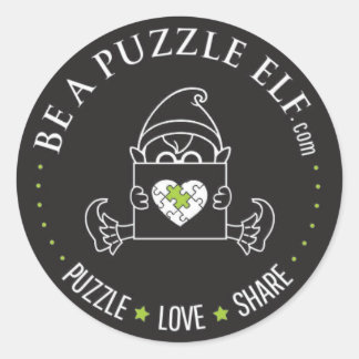 Adesivo Seja um Elfo de Puzzle – PUZZLE. AMOR. COMPARTILHE