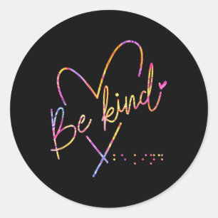 Adesivo Seja um pouco cego, Braille
