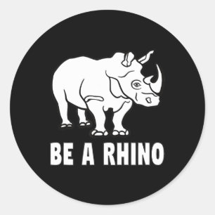 Adesivo Seja Um Sucesso De Rinoceronte Rinoceronte Zchieve