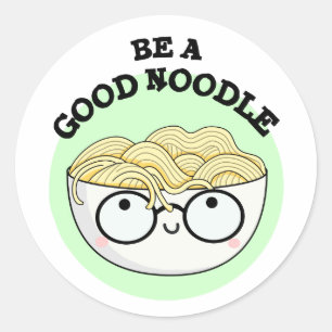 Adesivo Seja Uma Boa Tigela Engraçada De Noodle Pun