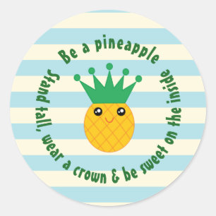 Adesivo Seja Uma Citação Inspiradora Do Pineapple