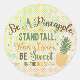 Adesivo Seja Uma Citação Inspiradora Do Pineapple