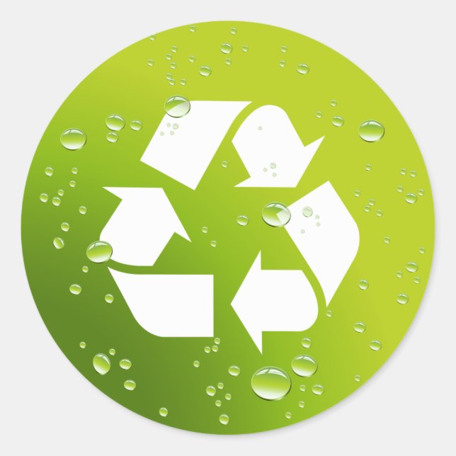 Adesivo Seja verde e Reciclar (Frente)