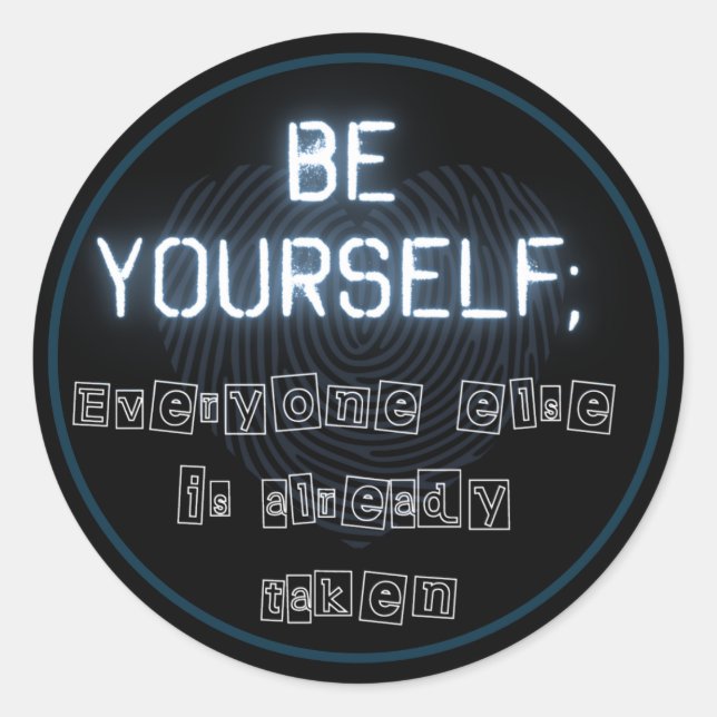 Adesivo Seja você mesmo (Frente)