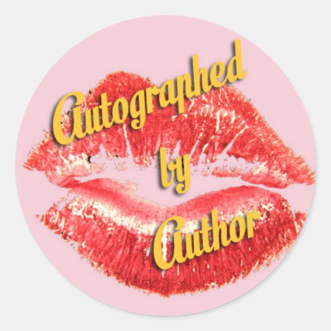 Adesivo Selado com autografos beiços (Frente)