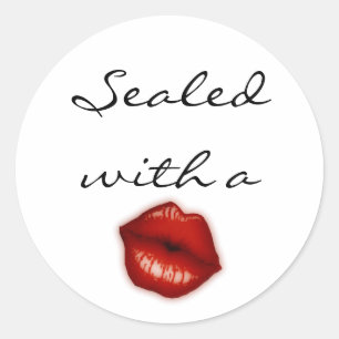 Adesivo Selado com bastões de beijo